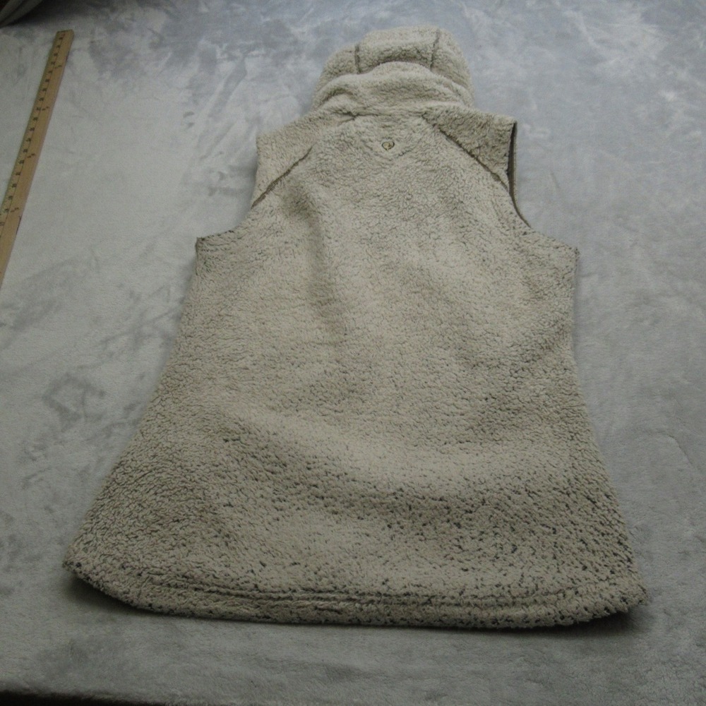 Kuhl Vest Women Small Brown Pockets Sherpa Shealing Flight Hooded Full Zip - Picture 3 of 14